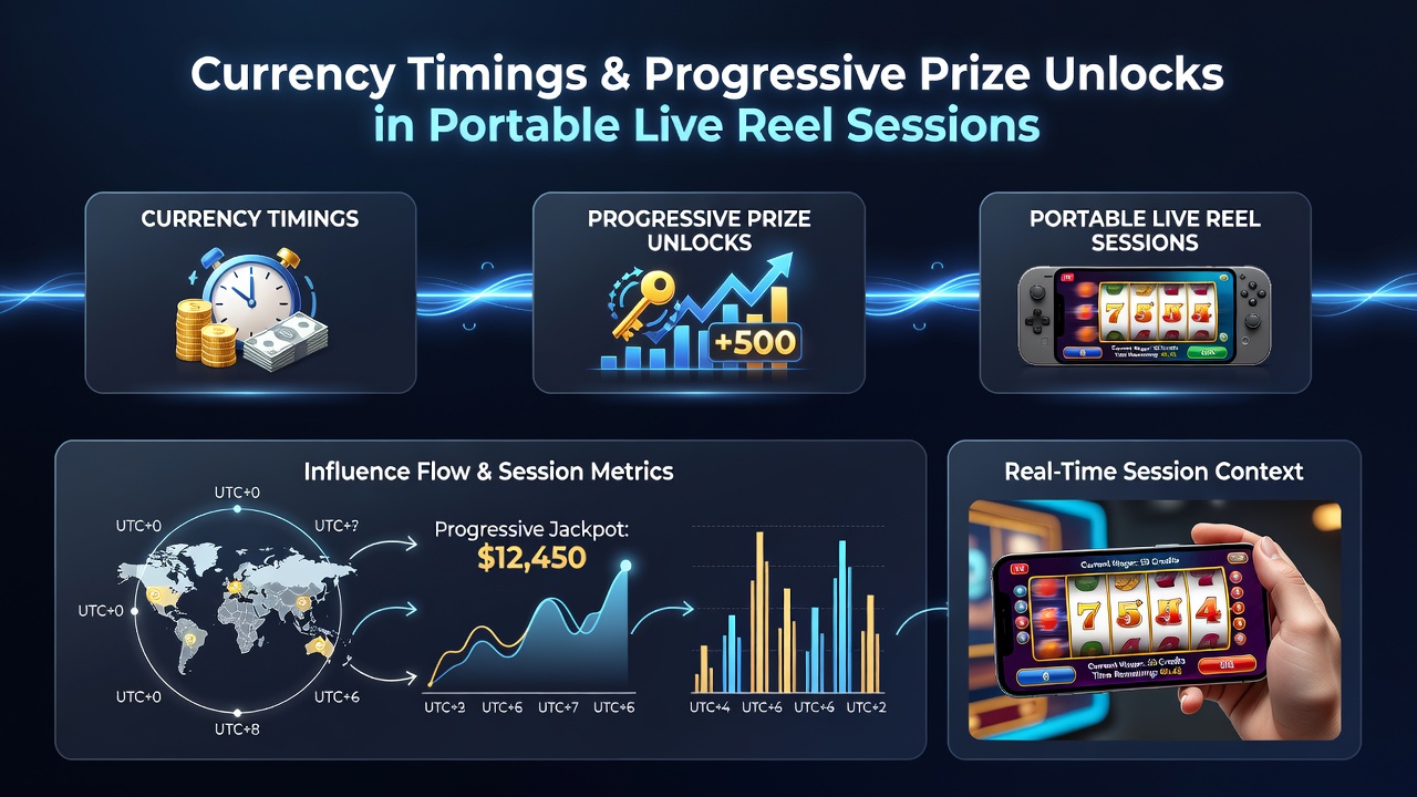 Close-up of portable device displaying live reel jackpot with timestamp and currency indicators