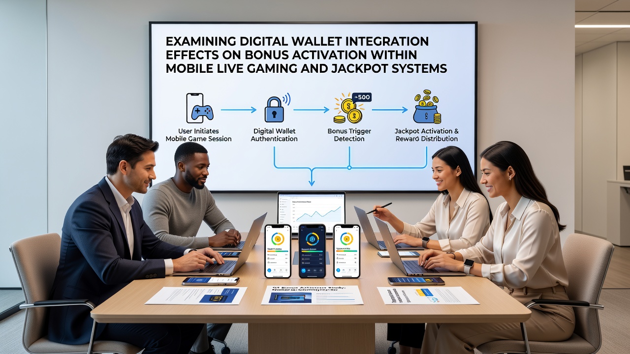 Mobile jackpot slot screen displaying activated bonus features linked to digital wallet transaction